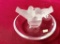 SIGNED LALIQUE  DOVES WEDDING RING TRAY