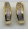 10KT YELLOW GOLD .50CTS DIAMOND EARRINGS