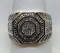 10KT YELLOW GOLD MEN'S DIAMOND RING 9.6GRS