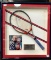 SIGNED GAME RACQUET BY ANDRE AGASSI IN DISPLAY SHADOWBOX