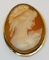 14KT GOLD VICTORIAN CARVED CAMEO