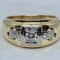14KT YELLOW GOLD .55CTS DIAMOND RING