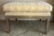 SILVER LEG DESIGNER FOOT STOOL