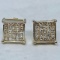 14KT YELLOW GOLD 1.50CTS DIAMOND EARRINGS