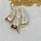 14KT YELLOW GOLD 1.10CTS DIAMOND PENDANT