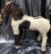 ANTIQUE HORSE HAIR HORSE RIDING KIDS TOY