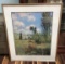 NICE WHITE  FRAMED ARTWORK ( 32