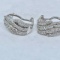 10KT WHITE GOLD 1.10CTS DIAMOND EARRINGS