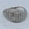 14KT WHITE GOLD 1.00CTS DIAMOND RING AND PENDANT SET