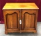 NICE 2 DOOR WALNUT CABINET