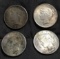 LOT OF (4) SILVER PEACE DOLLARS  - SEE PICS FOR YEARS & CONDITION