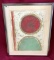 SIGNED & NUMBERED FRAMED ARTWORK - RED & GREEN CIRCLES