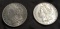 LOT OF (2) MORGAN SILVER DOLLARS  - SEE PICS FOR YEARS & CONDITION