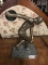 OLYMPIAN SCULPTURE ON MARBLE VASE