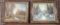 (2) GOLD FRAMED VINTAGE CANVAS ARTWORK FROM ESTATE