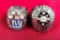 LOT OF (2)  CHAMPIONSHIP REPLICA RINGS ON STANDS