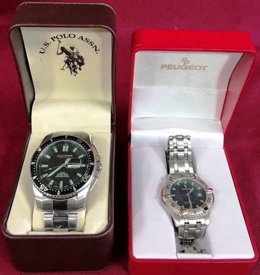 LOT OF TWO MEN'S WATCHES -  SEE PICS FOR DETAILS