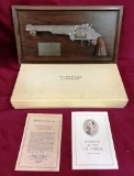 GUNFIGHT AT THE O.K. CORRAL REVOLVER WITH WALL MOUNT