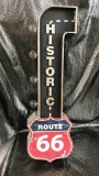 LIGHTED REPLICA ROUTE 66 WALL LIGHT