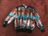 100% SILK DESIGNER CUSTOM MADE UNIQUE JACKET