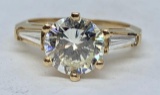14KT YELLOW GOLD 2.21CTS DIAMOND RING