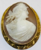 10KT GOLD VICTORIAN CARVED CAMEO