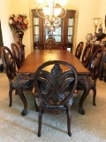 PHENOMENAL ELEGANT DINING SUITE - FORMAL TABLE & 8 CHAIRS W/ CHINA CABINET