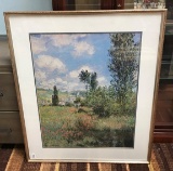 NICE WHITE  FRAMED ARTWORK ( 32
