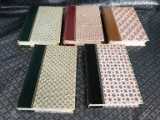 LOT OF 6 LEATHER BOOKS - COLLECTORS EDITION