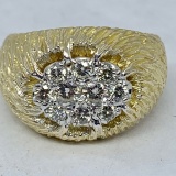 14KT YELLOW GOLD 1.00CT DIAMOND RING