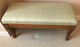 DESIGNER GOLD COLOR LEGS BENCH