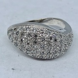 14KT WHITE GOLD 1.00CTS DIAMOND RING AND PENDANT SET