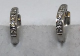 14KT WHITE GOLD DIAMOND EARRINGS