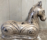 WOOD CARVED DECORATIVE HORSE FROM ESTATE