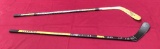 LOT OF TWO SIGNED HOCKEY STICKS - SEE PICS FOR DETAILS