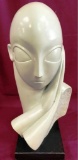 AUSTIN BUST DATED 1961 WITH BLACK BASE
