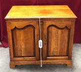 NICE 2 DOOR WALNUT CABINET