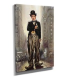 CHARLES CHAPLIN FRAMED CANVAS