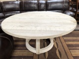 NEW ROUND SHABBY CHIC WHITE DINING TABLE/DISPLAY TABLE FROM WMC