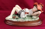 ARMANI FIGURINE  GIRL WITH RED HAT