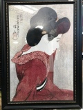 BLACK FRAMED GEISHA ARTWORK