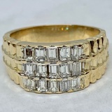 14KT YELLOW GOLD 1.75CTS MEN'S DIAMOND RING