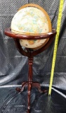 WORLD GLOBE ON CHERRY COLOR STAND