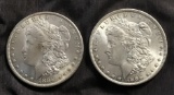 LOT OF (2) MORGAN SILVER DOLLARS  - SEE PICS FOR YEARS & CONDITION