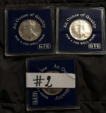 LOT OF (3) SILVER EAGLE COINS 1.0oz COINS