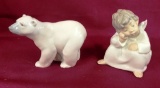 LLADRO POLAR BEAR & ANGEL
