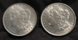 LOT OF (2) MORGAN SILVER DOLLARS  - SEE PICS FOR YEARS & CONDITION