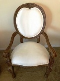 SINGLE OVAL BACK OCCASIONAL ARM CHAIR FROM ESTATE
