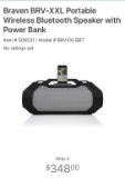 NEW IN BOX BRAVEN HD WIRELESS SPEAKER  - MASSIVE SOUND (348.00 ON-LINE)