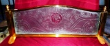 HIGHLY COLLECTIBLE BRASS & GLASS MGM BOOTH DIVIDER SCREEN